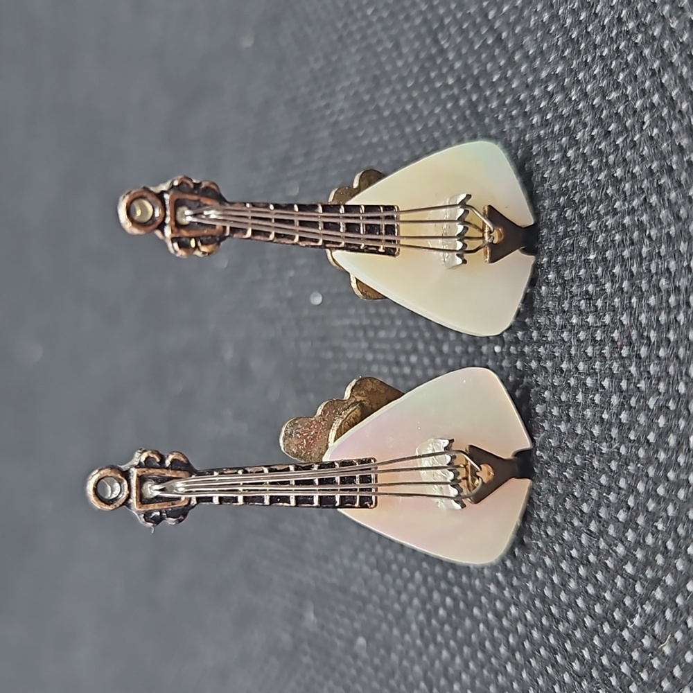 Vintage MOP instrument earrings